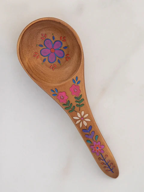 Natural Life Wooden Coffee Scoop - But First Coffee