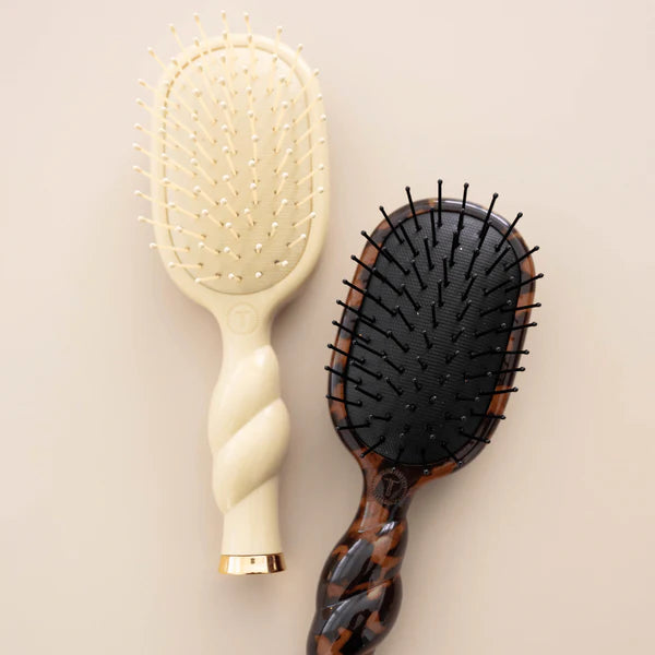 Teleties Mini Detangler Hair Brush for Medium Hair - Tortoise