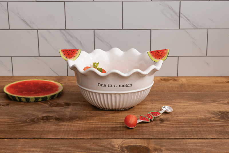 MUD PIE ONE IN A MELON BOWL SET