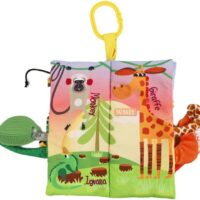 Bebe Mondo Tails Cloth Book Jungle with Teether
