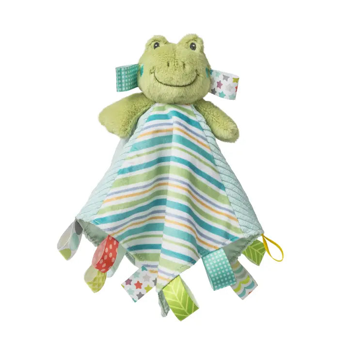Taggies Peepers Frog Character Blanket