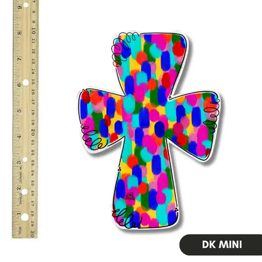 DK Designs Stained Cross Mini