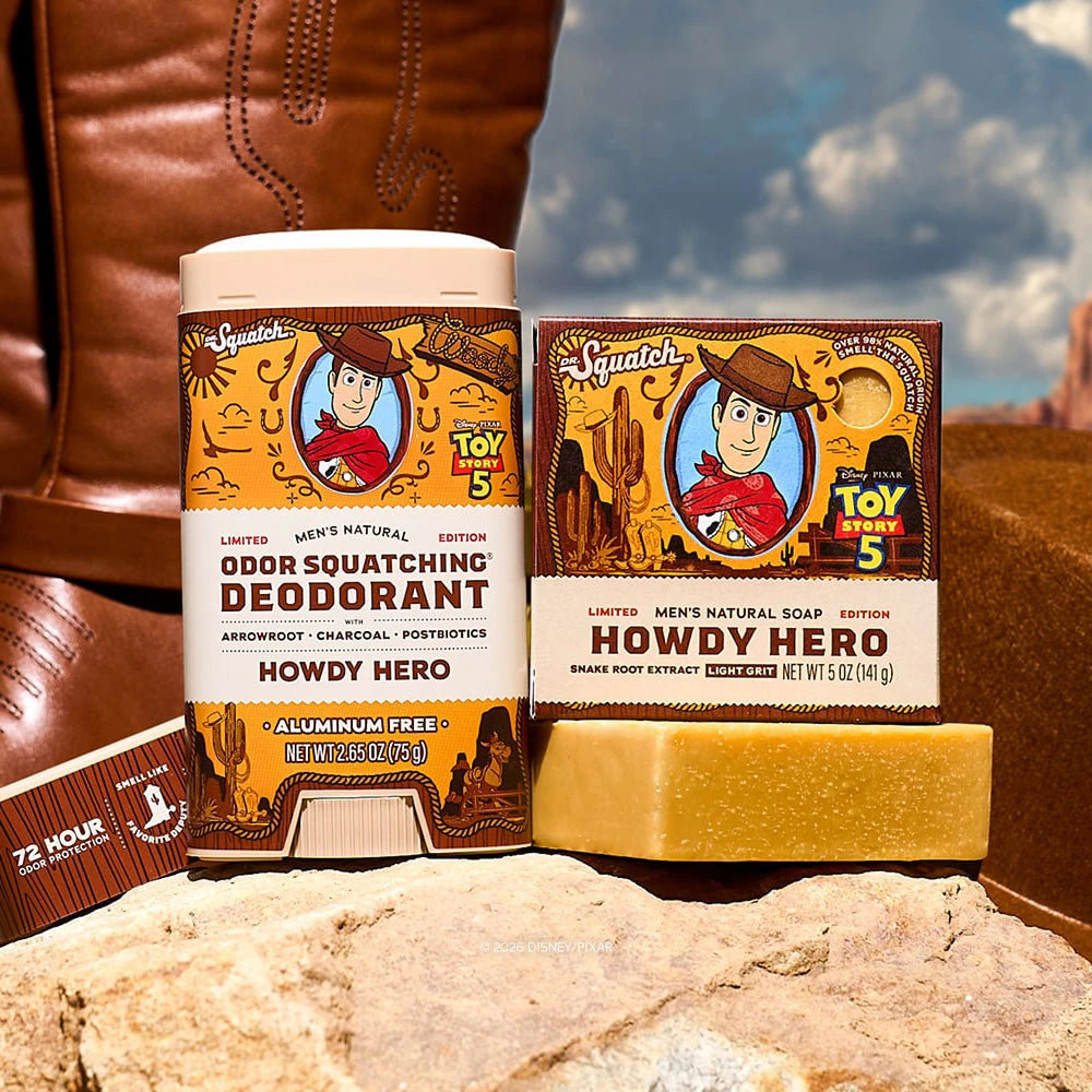 Dr. Squatch x Toy Story 5: Howdy Hero Bar Soap