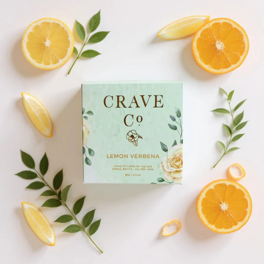 Crave Co. Lemon Verbena Boxed Candle