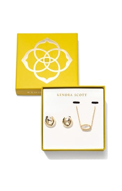 KENDRA SCOTT ELISA MIKKI GIFT SET GOLD IVORY MOTHER OF PEARL