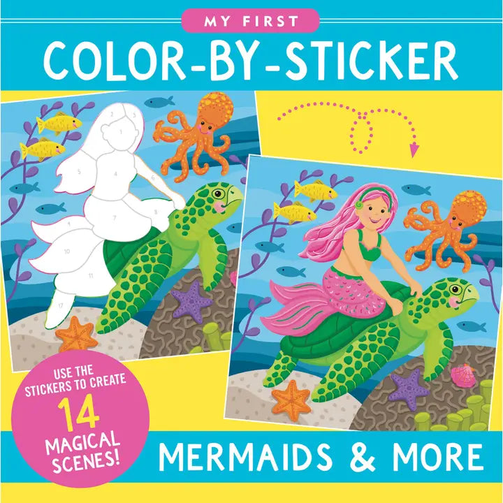 My First Color-By-Sticker Book -- Mermaids & More
