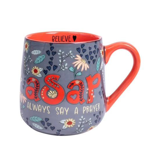 Uplifted & Inspired Stoneware Mug: ASAP