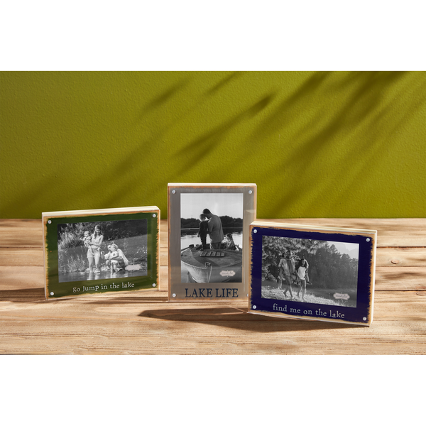 MUD PIE GO ACRYLIC MAGNET LAKE FRAME