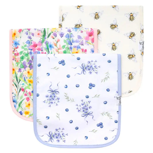 Copper Pearl 3 Pack Premium Burp Cloths - Catherine