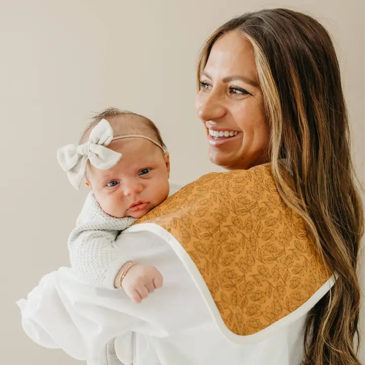 Copper Pearl Premium Burp Cloths - Eden