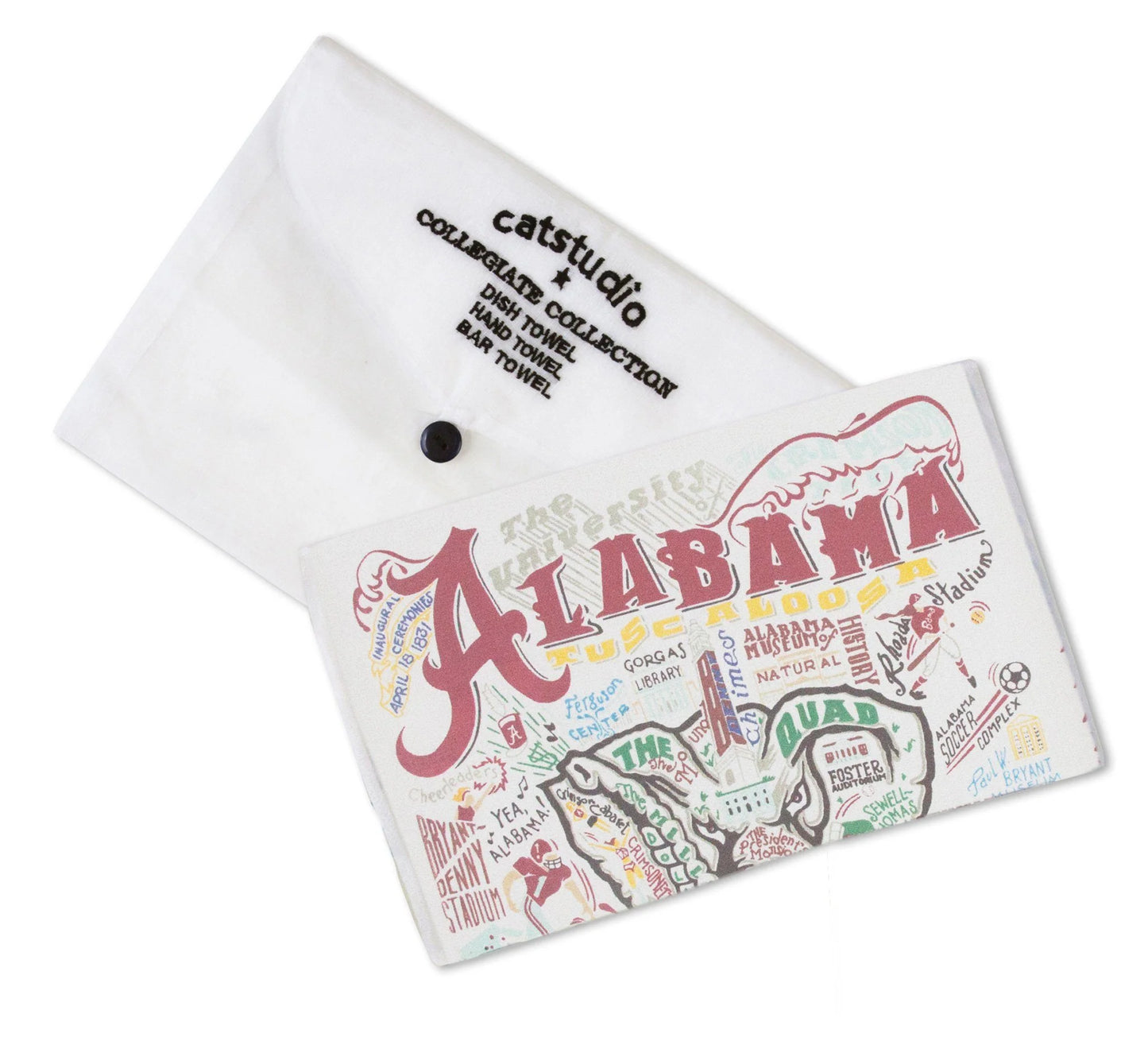 catstudio Alabama, University of Collegiate Dish Towel