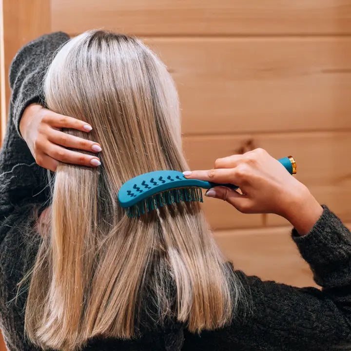 Teleties Vented Hair Brush - Teal with It