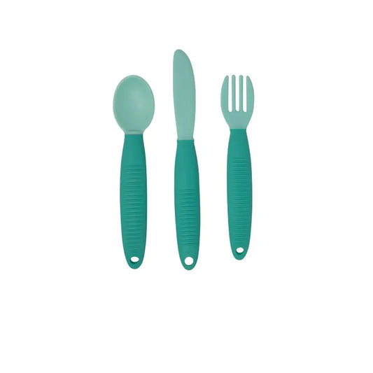 Busy Baby Eating Utensils-Spearmint