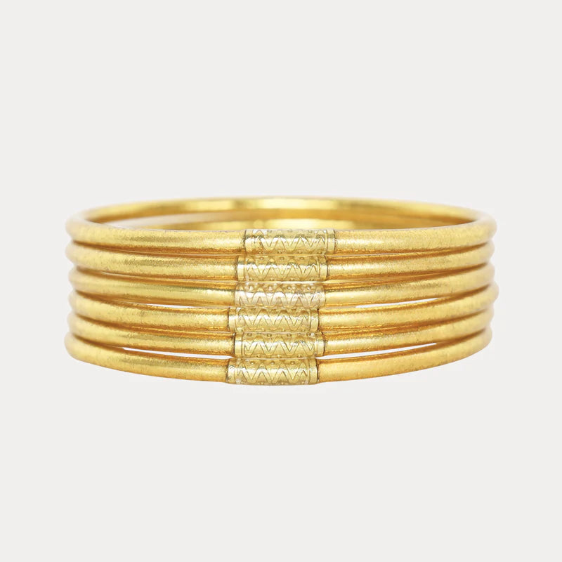 BUDHAGIRL AURA LUMINE ALL WEATHER BANGLES® (SET OF 6)