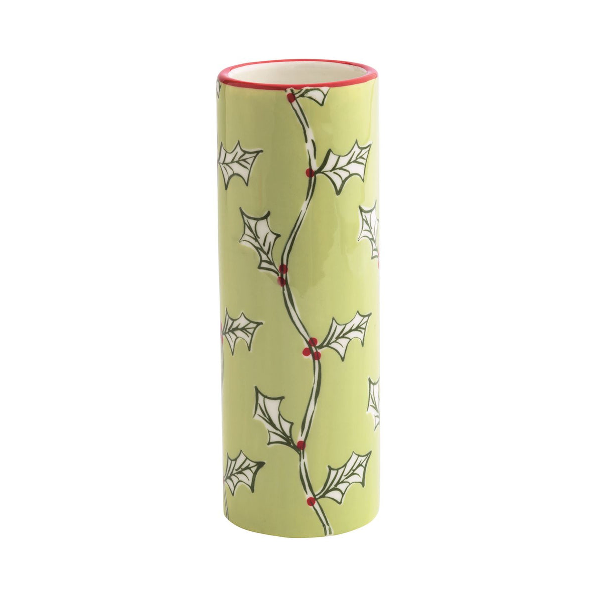 MUD PIE HOLLY PAINTED STEM VASE