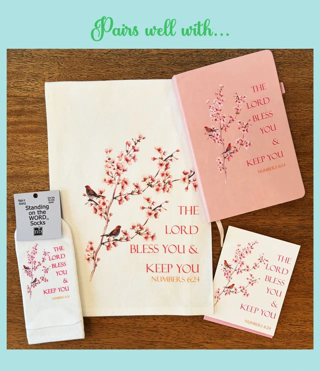 Standing on the WORD Journal Cherry Blossoms with Verse: Numbers 6:24 Lord bless you