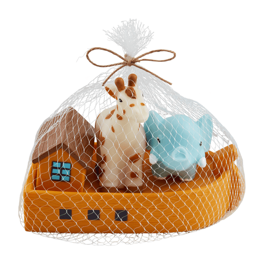MUD PIE LIGHT-UP NOAH'S ARK BATH TOY SET