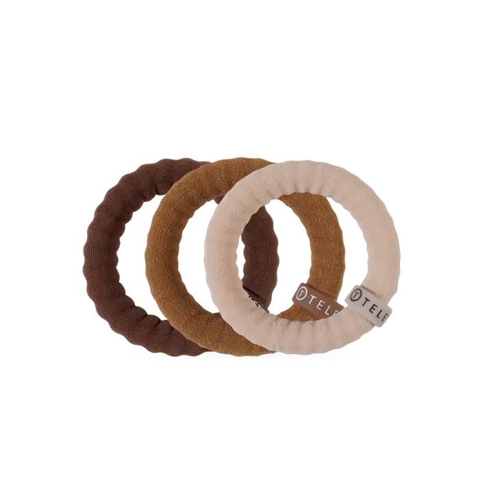 Teleties Espresso Yourself Small Nylon Hair Ties