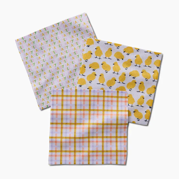 Geometry Easter Cheer Dishcloth Set