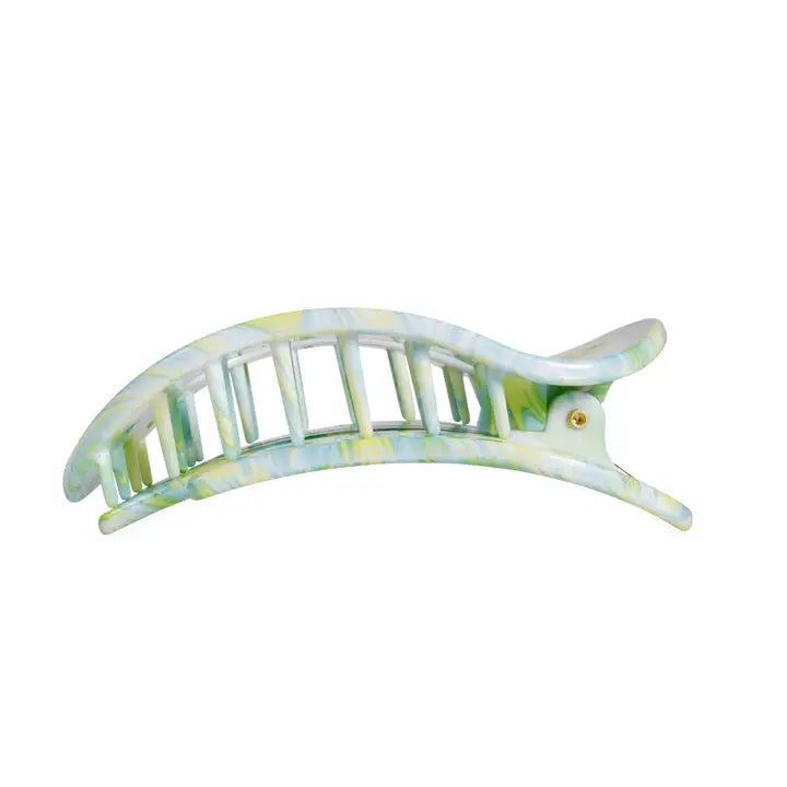 Teleties By the Sea Shore | Large | Flat Round Hair Clip