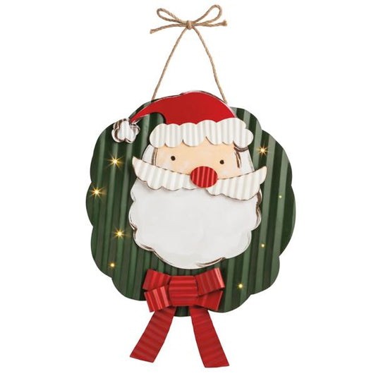 MUD PIE SANTA WREATH DOOR HANGER