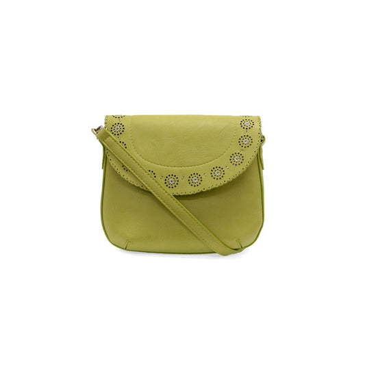 JOY SUSAN Citrus Lazer Cut Daisy Flap Crossbody