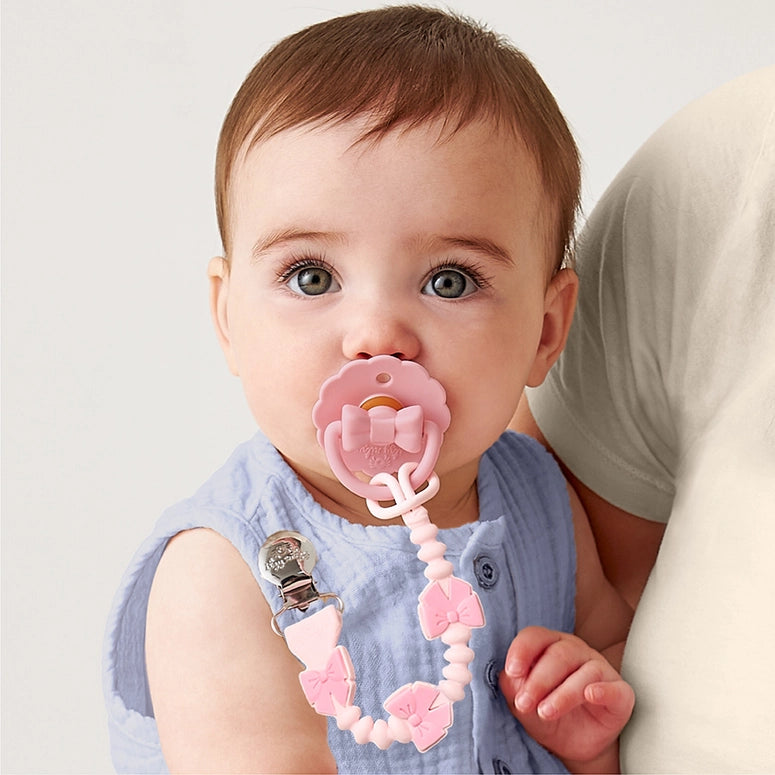 Itzy Ritzy Paci Strap Plus™-Pink Bows