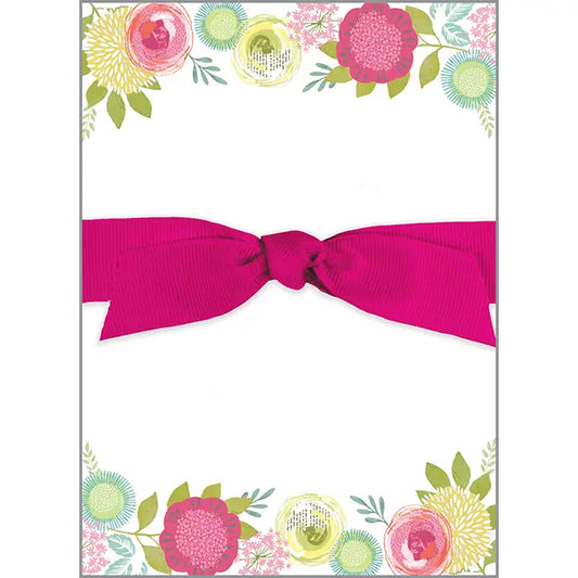 GINA B DESIGNS Chunky Bow Notepad - Blossoms & Blooms