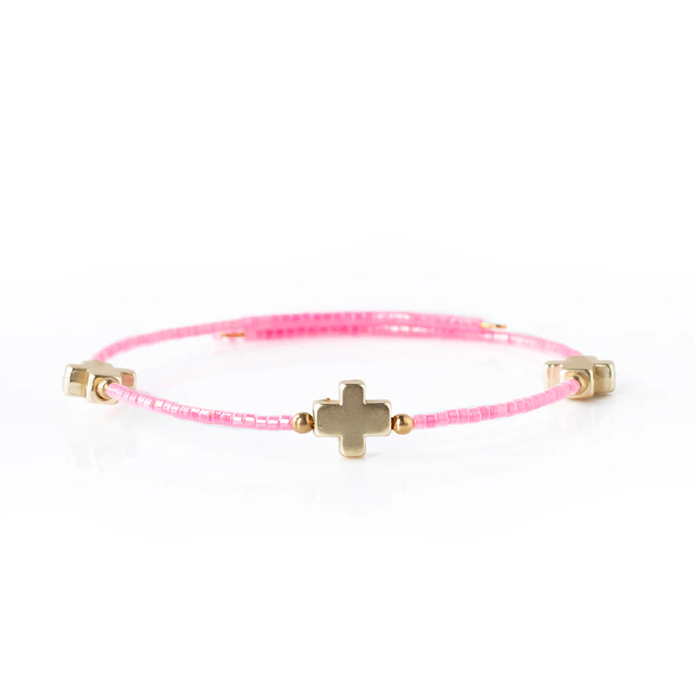 Lenny & Eva Faithful Bangle-Hot Pink