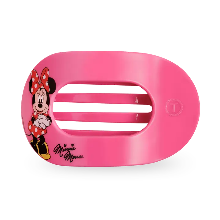 Teleties Flat Round Hair Clip | Medium | Minnie Mouse