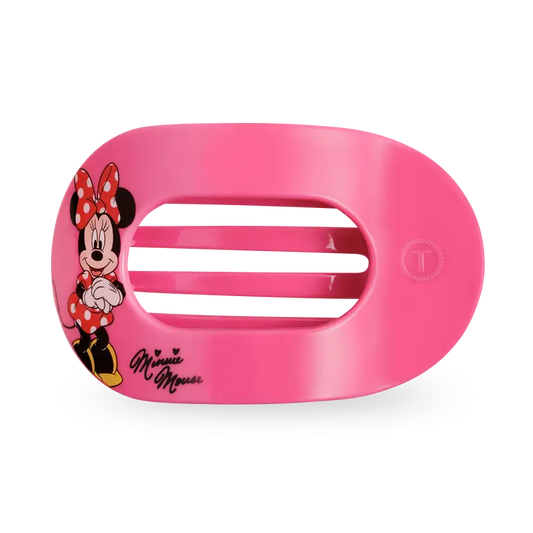 Teleties Flat Round Hair Clip | Medium | Minnie Mouse