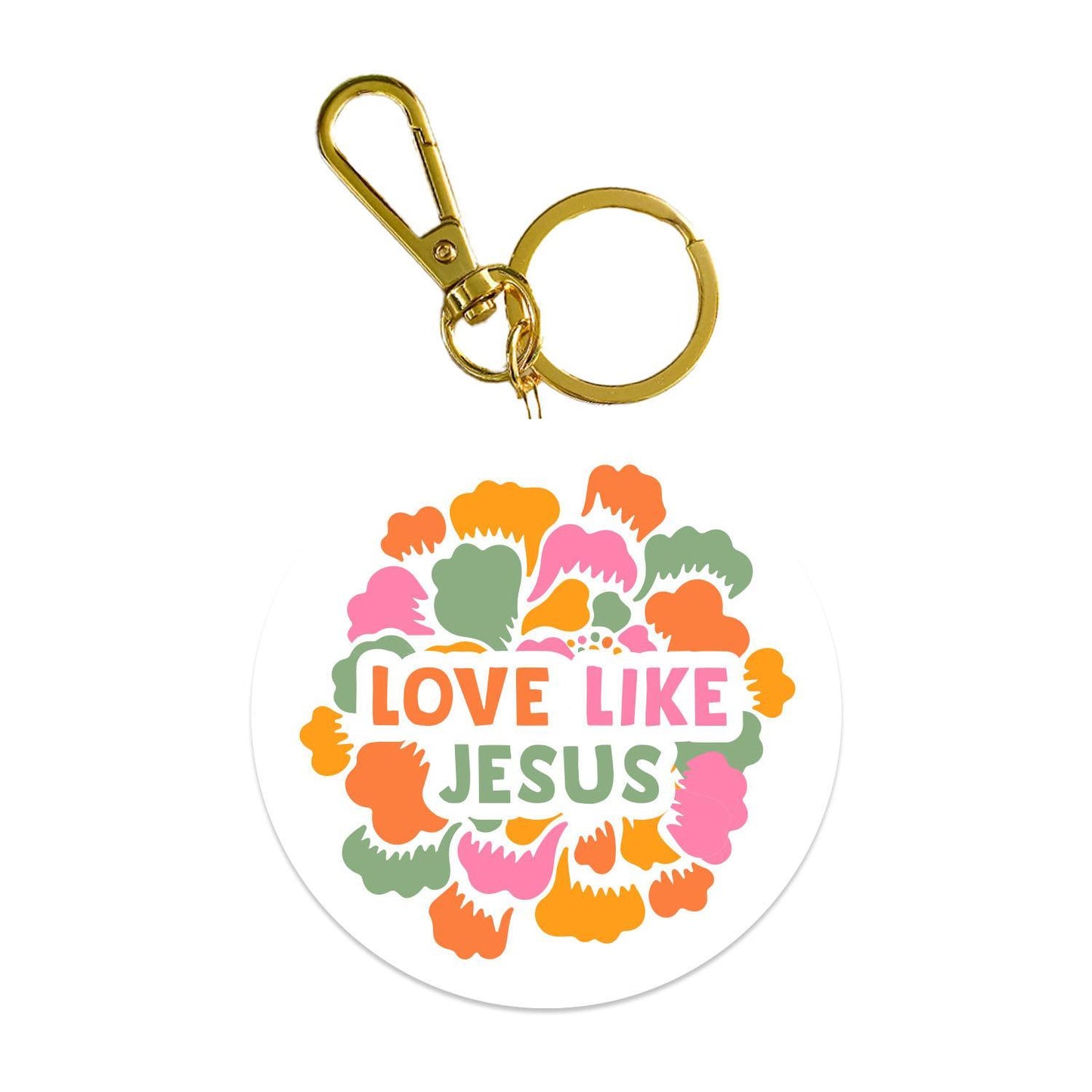 Mary Square  Acrylic Keychain Love Like Jesus