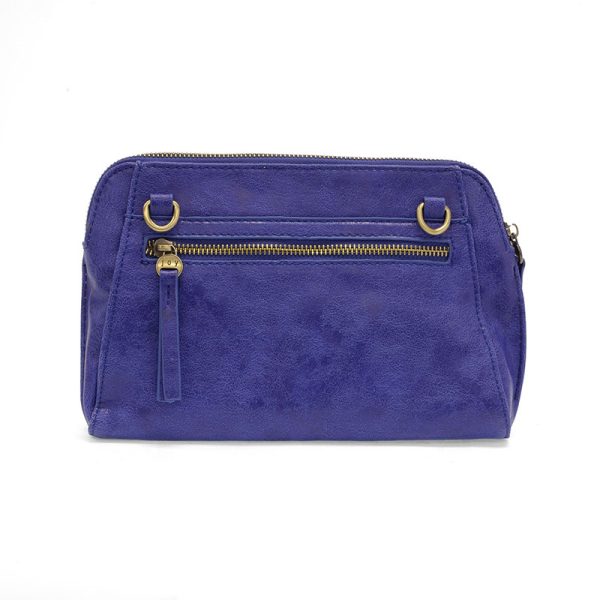 Gigi Crossbody with Woven Wristlet Strap-Cobalt