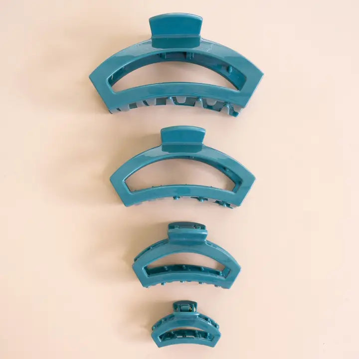Teleties Open Teal with It Small Hair Clip