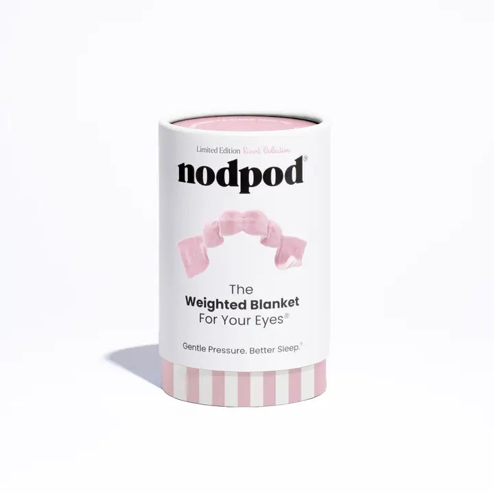 Nodpod Weighted Sleep Mask - Resort Collection Pink Cabana
