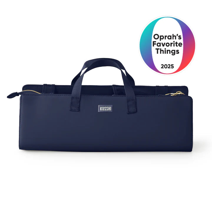 Kusshi Hair Tools Bag-Navy with Khaki