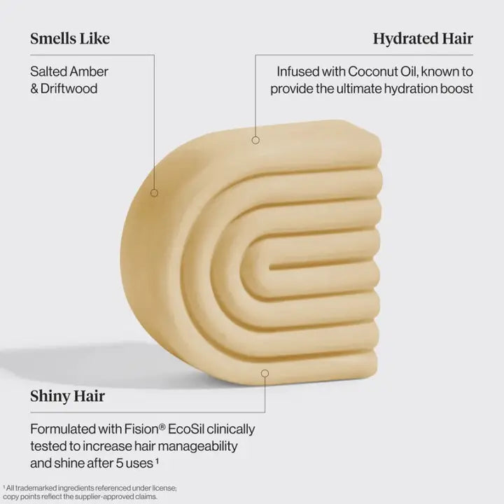 Kitsch Coconut Oil Conditioner Bar For Dry Damaged Hair