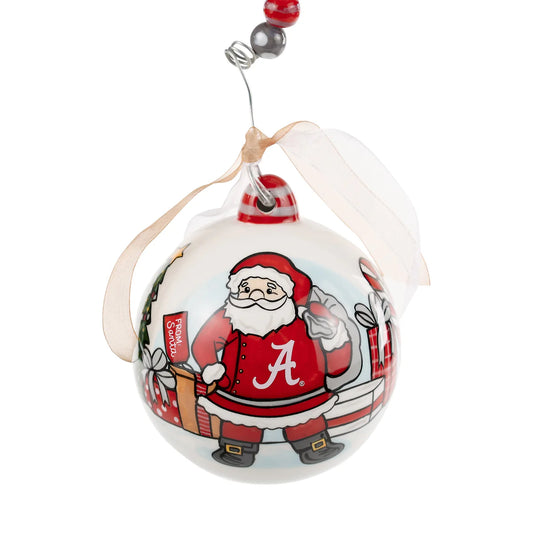 Glory Haus Happy Holidays Alabama Santa Ornament