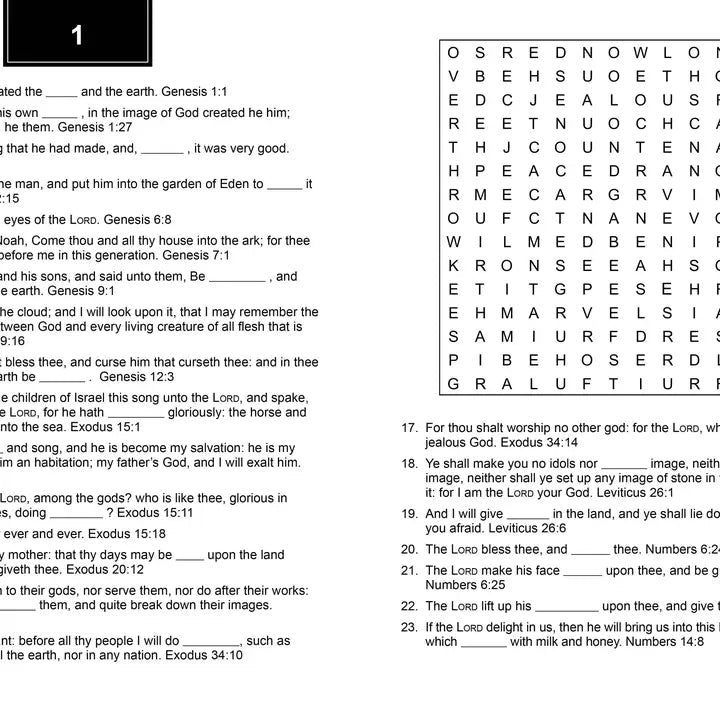 Bible Memory Verse Challenge Word Searches Large Print