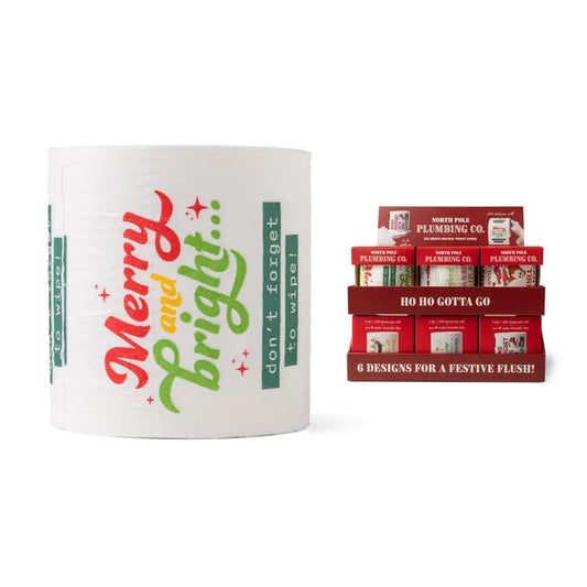 North Pole Plumbing Co. Hilarious Holiday Toilet Paper