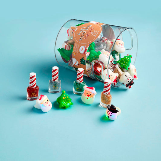 Mud Pie  Christmas Nail Polish & Ring Sets