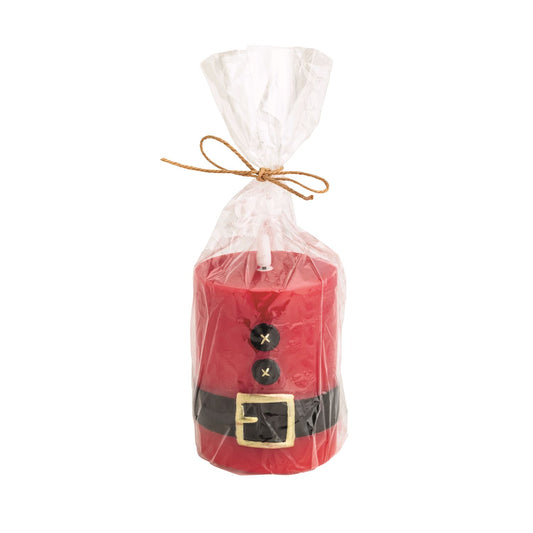 MUD PIE SMALL SANTA FLAMELESS PILLAR