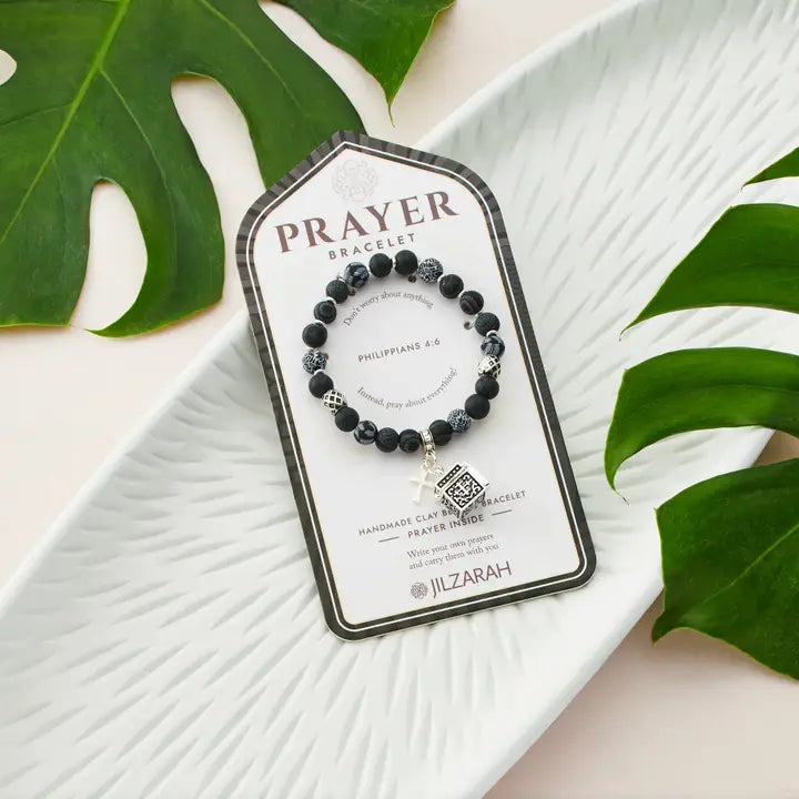 Jilzarah Black Prayer Bracelet