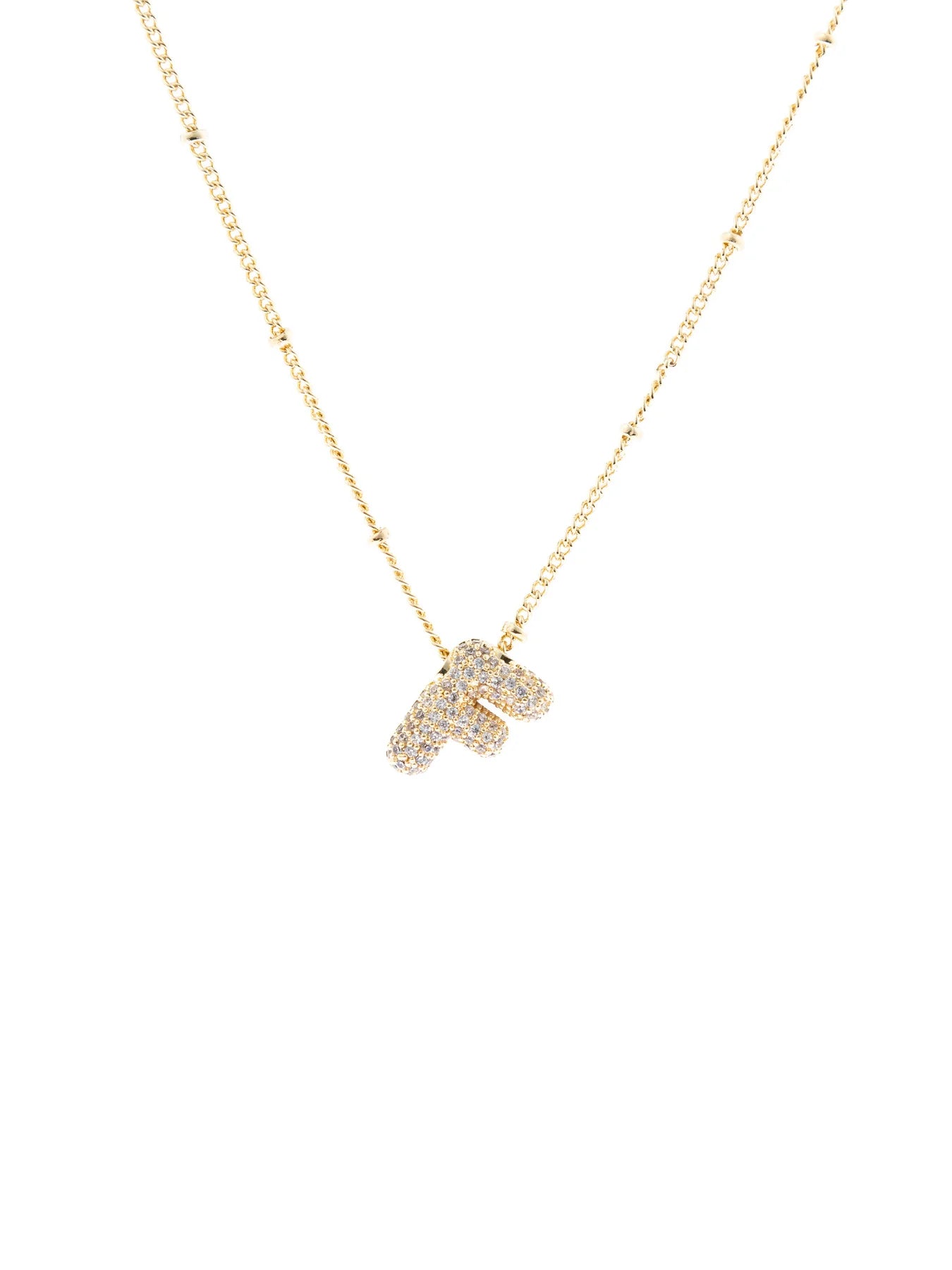 Michelle McDowell Chloe Luxe Initial Necklace-F