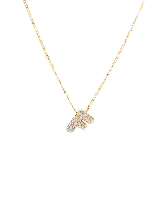 Michelle McDowell Chloe Luxe Initial Necklace-F