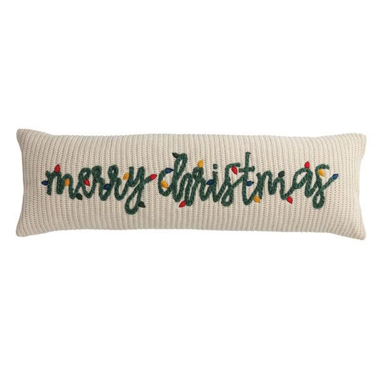 MUD PIE LONG CHUNKY KNIT PILLOW