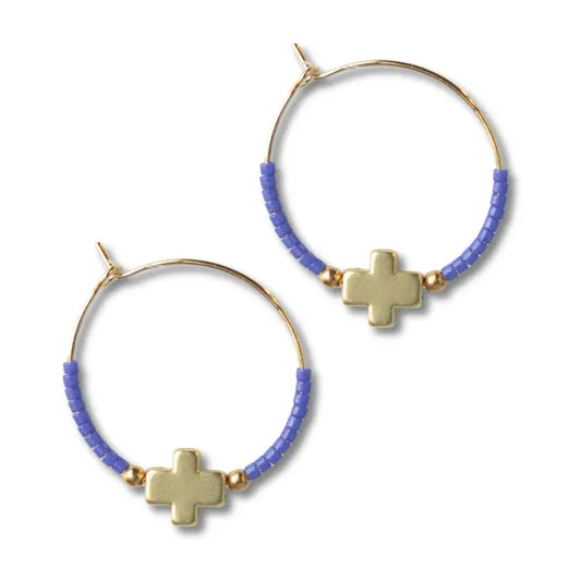 Lenny & Eva Faithful Earrings-Periwinkle