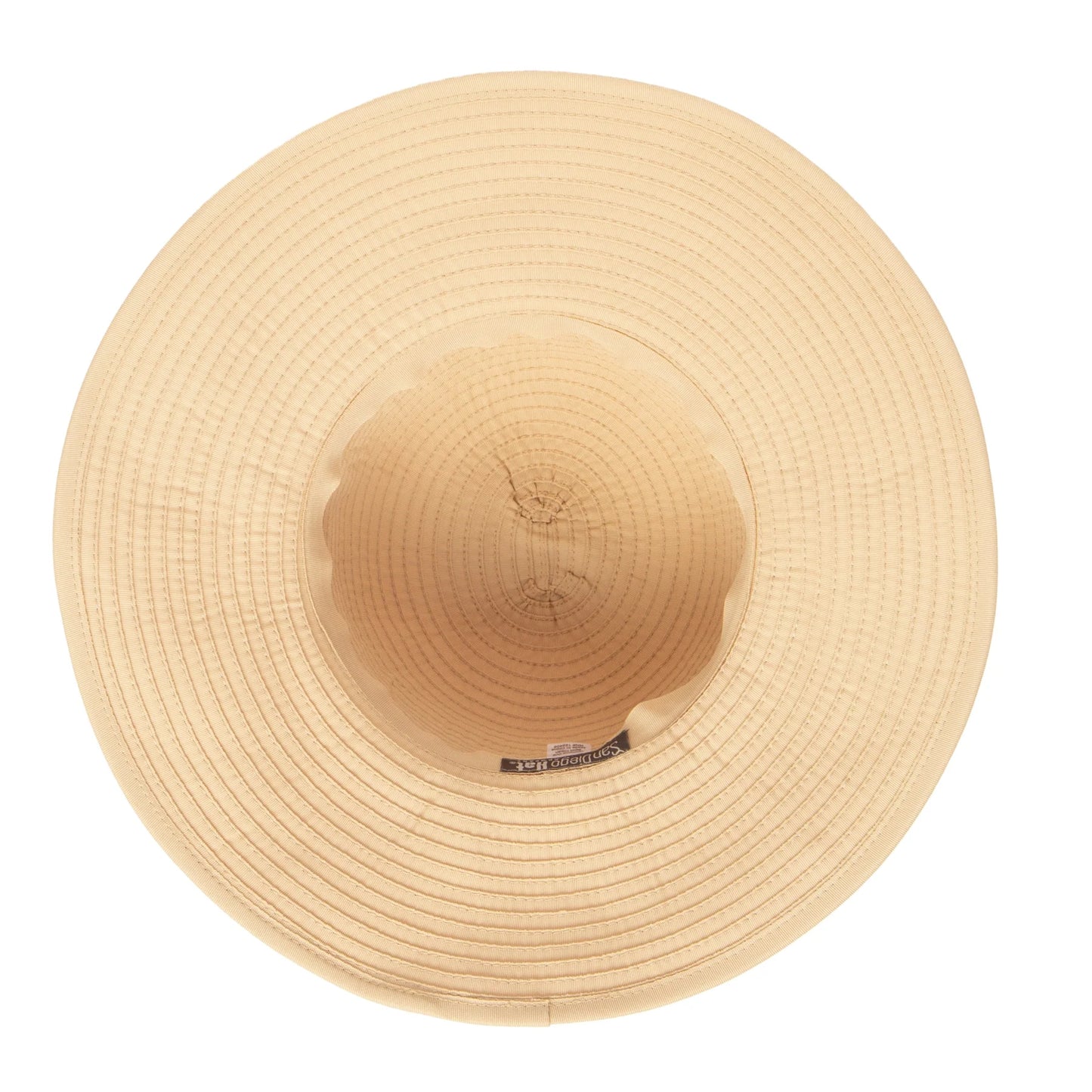 San Diego Hat Women's Ribbon Medium Brim Floppy-Beige