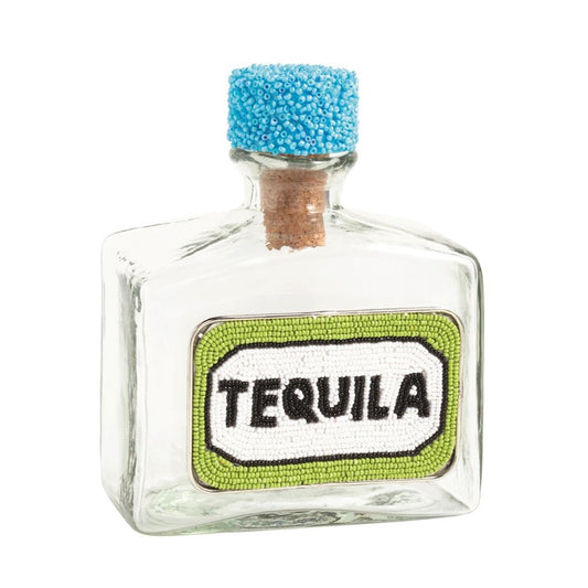MUD PIE Tequila Beaded Decanter