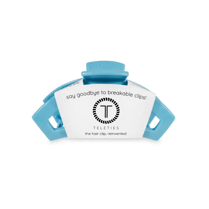 Teleties Open Hair Clip | Small | Summer Sky